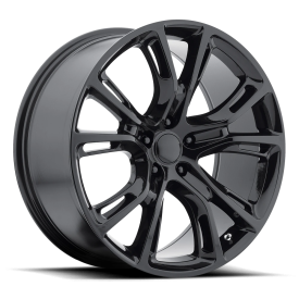 Performance Replicas PR137 Wheel - 22x9 Gloss Black Rim (5x127 Bolt Pattern, +34mm Offset, 71.5mm...