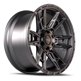 4PLAY 4PS20 Sport 2.0 Wheel - 18x9 Matte Black Rim (6x135/139.7 Bolt Pattern, +18mm Offset, 106.1...