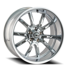 Ridler 650 Wheel - 20x10 Chrome Rim (5x120 Bolt Pattern, +38mm Offset, 66.9mm Hub)