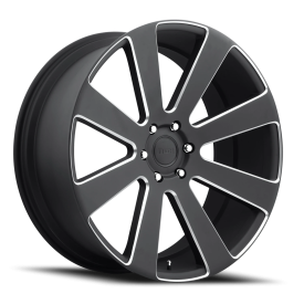DUB 1PC S187 MATTE BLACK MILLED - 22X9.5 - 6X135 BP, 30 MM Offset (1 Wheel)