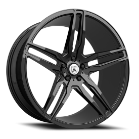 Asanti Black Label ABL-12 Orion Wheel - 22x10.5 Gloss Black Rim (5x115 Bolt Pattern, +25mm Offset...