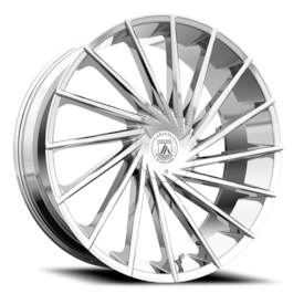 Asanti Black Label ABL-18 Matar Wheel - 28x10 Chrome Rim (6x135/139.7 Bolt Pattern, +15mm Offset,...