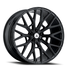 Asanti Black Label ABL-21 Leo Wheel - 20x10.5 Gloss Black Rim (5x115 Bolt Pattern, +20mm Offset, ...