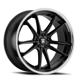 Asanti Black Label ABL-23 Sigma Wheel - 20x10.5 Gloss Black w/ Chrome Lip Rim (5x114.3 Bolt Patte...