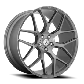 Asanti Black Label ABL-27 Dynasty Wheel - 20x9 Brushed Titanium Rim (5x120 Bolt Pattern, +35mm Of...