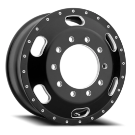 ATX AO402 Indy Wheel - 22x8.3 Satin Black w/ Milled Rim (10x285.75 Bolt Pattern, +145mm Offset, 2...