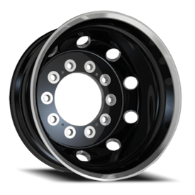 ATX AO404 Journey Wheel - 22x9 Satin Black w/ Polished Lip Rim (10x285.75 Bolt Pattern, +99mm Off...