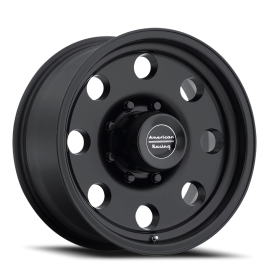 American Racing AR172 Baja Wheel - 17x8 Satin Black Rim (8x170 Bolt Pattern, 0mm Offset, 130.81mm...