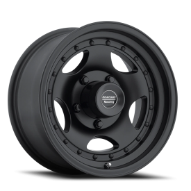 American Racing AR23 AR23 BK Wheel - 15x7 Satin Black w/ Clear Coat Rim (5x120.65 Bolt Pattern, -...