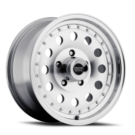 American Racing AR62 Outlaw II Wheel - 15x7 Machined Silver w/ Clear Coat Rim (5x114.3 Bolt Patte...