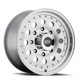 American Racing AR62 Outlaw II Wheel - 17x8 Machined Silver w/ Clear Coat Rim (8x170 Bolt Pattern...