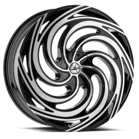 Azara AZA-519 Wheel - 30x9.5 Gloss Black w/ Machined Rim (6x135/139.7 Bolt Pattern, +25mm Offset,...