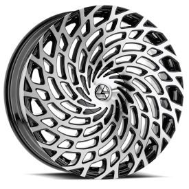 Azara AZA-523 Wheel - 30x9.5 Gloss Black w/ Machined Rim (5x115/120 Bolt Pattern, +15mm Offset, 7...