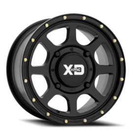 XD XS134 Addict 2 UTV Wheel - 15x6 Satin Black Rim (4x110 Bolt Pattern, +38mm Offset, 86.0mm Hub)
