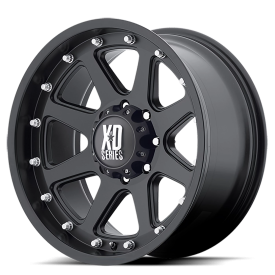 XD XD798 Addict Wheel - 16x9 Matte Black Rim (6x139.7 Bolt Pattern, -12mm Offset, 106.25mm Hub)
