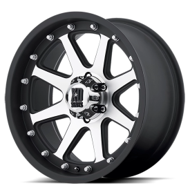 XD XD798 Addict Wheel - 18x9 Matte Black w/ Machined Rim (6x135 Bolt Pattern, +18mm Offset, 87.1m...