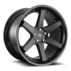Niche M192 Altair Wheel - 18x8.5 Gloss Black w/ Matte Black Rim (5x120 Bolt Pattern, +35mm Offset...