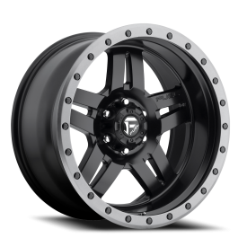 FUEL 1PC D557 MATTE BLACK GUN METAL RING - 15X10 - 5X4.5 BP, -43MM Offset 1 Whl