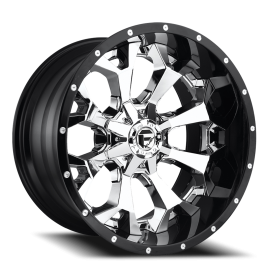 Fuel Assault Wheels - Chrome / Gloss Black Lip