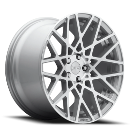Rotiform R110 BLQ Wheel - 18x8.5 Gloss Silver w/ Machined Rim (5x114.3 Bolt Pattern, +38mm Offset...