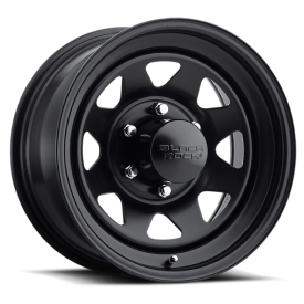 Black Rock 929B Black Jack Wheel - 16x8 Matte Black Rim (6x139.7 Bolt Pattern, +13mm Offset, 108....