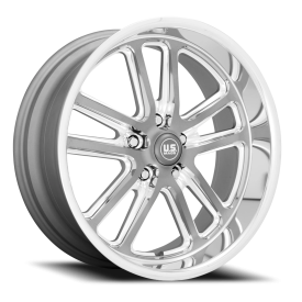 US Mags U130 Bullet Wheel - 20x8 Textured Gunmetal w/ Milled Rim (5x120.65 Bolt Pattern, +1mm Off...