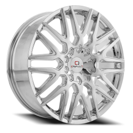 Cavallo CLV-24 Wheel - 22x9.5 Chrome Nano Chrome Rim (5x115/120 Bolt Pattern, +15mm Offset, 74.1m...