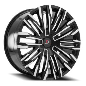 Cavallo CLV-28 Wheel - 20x8.5 Gloss Black w/ Machined Rim (6x114.3/139.7 Bolt Pattern, +15mm Offs...