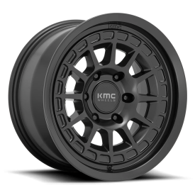 KMC KM719 Canyon Wheel - 16x8 Satin Black Rim (6x139.7 Bolt Pattern, 0mm Offset, 106.1mm Hub)