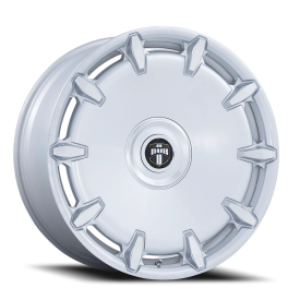 DUB DC271 Cheef Wheel - 24x10 Machined Silver Rim (6x135/139.7 Bolt Pattern, +30mm Offset, 100.3m...