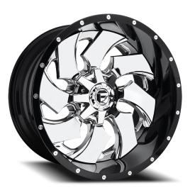 Fuel Cleaver Wheels - Chrome / Gloss Black Lip