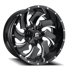 FUEL 1PC D574 GLOSS BLACK MILLED - 18X9 - 5X4.5/5.0 BP, -12MM Offset (1 Wheel)