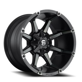 FUEL 1PC D556 MATTE BLACK DOUBLE DARK TINT - 18X9 - 5X4.5/5.0 BP, -12MM Ofs 1Whl