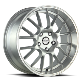 SHIFT H28 Crank Wheel - 17x7.5 Silver w/ Polished Lip Rim (4x100/114.3 Bolt Pattern, +30mm Offset...
