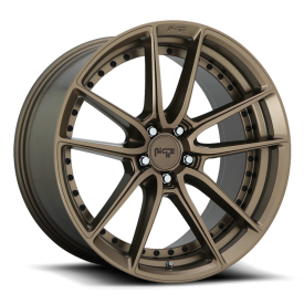 Niche M222 DFS Wheel - 18x8 Matte Bronze Rim (5x112 Bolt Pattern, +42mm Offset, 66.56mm Hub)