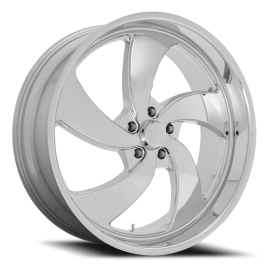 US Mags U132 Desperado 5 Wheel - 22x10.5 Chrome Rim (5x127 Bolt Pattern, +1mm Offset, 78.1mm Hub)