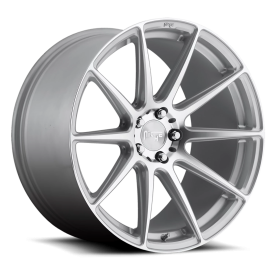 Niche M146 Essen Wheel - 18x8 Gloss Silver w/ Machined Rim (5x114.3 Bolt Pattern, +40mm Offset, 7...