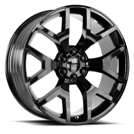 Strada OE Replica R150 GMC Sierra Wheel - 24x10 Gloss Black Rim (6x139.7 Bolt Pattern, +31mm Offs...