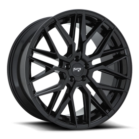 Niche M224 Gamma Wheel - 18x8 Gloss Black Rim (5x120 Bolt Pattern, +40mm Offset, 72.5mm Hub)