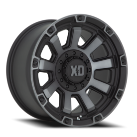 XD XD852 Gauntlet Wheel - 20x10 Satin Black w/ Gray Tint Rim (6x135/139.7 Bolt Pattern, -18mm Off...