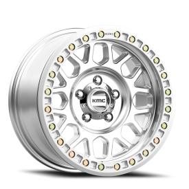 KMC KM234 Grenade Desert Beadlock Wheel - 20x9 Machined Rim (5x127 Bolt Pattern, -12mm Offset, 71...