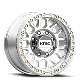 KMC KM234 Grenade Desert Beadlock Wheel - 17x8.5 Machined Rim (8x165.1 Bolt Pattern, 0mm Offset, ...