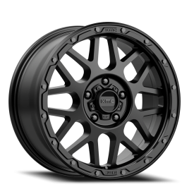 KMC KM535 Grenade Off-Road Wheel - 20x9 Matte Black Rim (5x127 Bolt Pattern, +18mm Offset, 71.5mm...