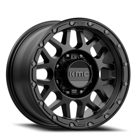 KMC KM535 Grenade Off-Road Wheel - 17x8.5 Matte Black Rim (8x165.1 Bolt Pattern, 0mm Offset, 125....
