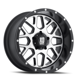 XD XD820 Grenade Wheel - 20x12 Satin Black w/ Machined Face Rim (5x127 Bolt Pattern, -44mm Offset...