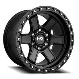 Hardrock H104 H104 Wheel - 17x9 Matte Black w/ Black Lip Rim (6x135 Bolt Pattern, +1mm Offset, 87...