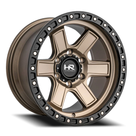 Hardrock H104 H104 Wheel - 17x9 Matte Bronze w/ Black Lip Rim (6x135 Bolt Pattern, +1mm Offset, 8...