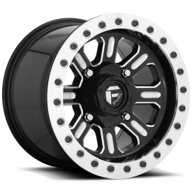 FUEL UTV D910 GLOSS BLACK MILLED - 15X10 - 4X137 BP, 25MM Offset (1 Wheel)