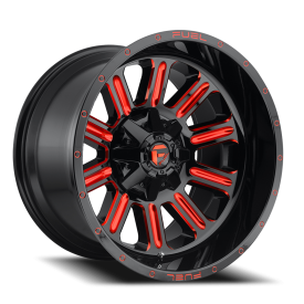 Fuel Hardline Wheels - Gloss Black / Candy Red