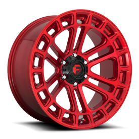Fuel Heater Wheels - Machined Candy Red
